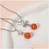 Подвесные ожерелья 2pcs/set мода друг друга Письма баскетбольные мужские ожерелья дизайнер южноамериканский сплав сплай