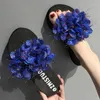 Tofflor Fashion Women Summer Vacation Flower Decoration Sandaler Beach Non-Slip Slides Flip Flop Casual Outdoor Shoe For Female