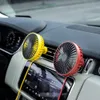 New Car Fan 360 Degree Rotatable Cool Colorful LED Lights USB Powered Car Auto Powerful Cooling Air Fan for Car Air Vent Mounted