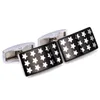 Cuff Links C-Man Luxury Black Star Shirt Men's Brand Square Cufflinks高品質のシルバーAbotoaduras Jewelry G220525