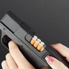 Sigarettenkist jet turb lichter gas lichter laspistool capacit 10stcs winddichte sigaraansteker ongebruikelijke aanstekers gadgets voor mannen