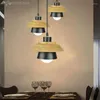 Lampy wiszące jw drewno aluminium nowoczesne lampy nordyckie kreatywne lampy do salonu bar restauracyjny deco hanging