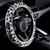 New Fashion Car Directing Wheel Capa Vollant Plelight Leopard Print Braid On The Direching Wheel Funda Volante 3 Color