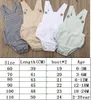 Rompers 11Color Born Infant Baby Boy Girl Bodysuit Summer Button Jumpsuit Randig Casual Sleeveless Backless Solid Outfits kläder 230525