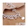 Chain Sterling Sier Plated Sand Light Grape Link Bracelet Gssb232 Fashion 925 Plate Jewelry Bracelets Drop Delivery Dhfew