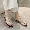 Sandaler Fashion Women's Shoes 2023 Low Heel Flip-Flop Platform Lyxiga flickor Bekväma Eleganta vindkvinnor