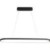 Lâmpadas pendentes de 1200 mm brancos/pretos modernos luzes LED para sala de jantar bar loja de cozinha decoração de casa minimalismo nórdico lâmpada
