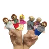 Finger Puppets Animals Dolls Family Educational Cartoon Syrenca ręcznie nadziewane marionetki Pluszowe zabawki dla dzieci Prezenty