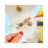 Hair Clips Barrettes Simple For Women Barette Geometrical Crystal And Pearl Clip Elegant Rhinestone Hairpin Girls Drop Delivery Je Dhlpe