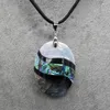 Pendant Necklaces Natural Shell Necklace Oval Shape Abalone For Women Jewelry Gift Length 55 5cm Size 28x40mm