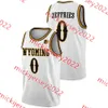 Nigle Cook Kob Newton Wyoming Jersey Customed Mens Youth 3 Sam Griffin 5 Cam Manyawu 10 Levi Brown 13 AKUEL KOT Wyoming Cowboys Basketball Jerseys