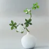装飾的な花シミュレートされた白いアザレア人工植物ボンサイメラレウカホームパーティーウェディングデコレーション