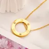 Women Jewelry Pendant Necklaces High Quality 18K Gold Plating Brand Letter Designer Stainless Steel Silver Plating Necklace Clavicular Chain Fashion Accessories