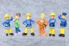 Anime Manga 12Pcsset Fireman Sam Cartoon Fire Fighting Figure Model PVC Doll Toys Boy Girl Toy For Kids Compleanno Regalo di Natale 230525