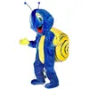 Halloween Blue Snail Mascot Costume for Adults Carnival Costume Niestandardowy fantazyjny kostium