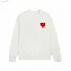 Sweat à capuche Designers masculins et féminins Amis Paris Pull à capuche de qualité supérieure brodé Red Love 2023ss Printemps Col rond Pull Couple Sweats Fab