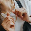 Łańcuchy gd 4 mm/6 mm/8 mm figaro łańcuch figaro Chunky naszyjnik ze stali nierdzewnej Prawdziwy złoty diezowy choker dla mężczyzn Kobiet punkowy biżuteria