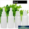 Vit dropper Cap Glass Round Droper Bottle 30 ml Travel Portable Frosted Essential Oil Container 30 ml 550st Lot Factory Outlet