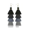 Dangle Chandelier Bohemian Mti Layered Fringe Statement Tassel Earrings For Women Fashion Jewelry Long Drop Mix Colors Delivery Dhxaw