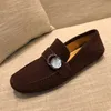 2023 Luxe casual loafers Spring herenschoen Suede designer loafers voor mannen zacht rijden mocassins hoogwaardige flats mannelijk wandelen