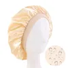 Nouveau bonnet de douche épais réutilisable Extra Large bonnet de bain pour femmes Satin EVA imperméable cheveux longs élastiques casquettes accessoires de salle de bain