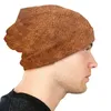 Basker brun vintage faux läder bakgrund slouchy beanie hatt män kvinnor blommor texturer hippie stickade skallies mössa mössa