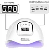 Nageldrogers 120W LED UV-nageldrooglamp voor het uitharden van gellak 45leds Professionele nageldroger met timer Auto Sensor Manicure Pedicure Gereedschap 230607