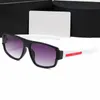 Högkvalitativ modedesigner Solglasögon Goggle Beach Sun Glass för män Kvinna glasögon 6 färger med låda
