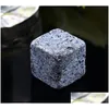 Ведра и кулеры ICE 180 шт./20SET Высококачественные натуральные камни 9 шт./Set Whiskey Cooler Rock Cube Cube с мешочкой для хранения VEET DHNMC