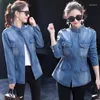 Jackets femininos da primavera Mulheres de outono plus size 5xl Outwear Slim Jean Jean Woman Loose Caist Casual Casual Street Korean Denim