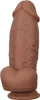 Fabryczna podwójna warstwa z materiału silikonowego bez zapachu ogromne dildos potężne kubki ssące kule g-dots dla dorosłych zabawki seksualne (8,3 cala)