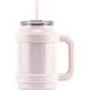 Oz Stainless Steel Quencher Tumbler Vacuum Keep Hot Cold Mug With Handle And Straw