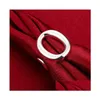 Band Rings Unisex Sterling Sier Plated Open O Ring Gssr008 Fashion 925 Plate Drop Delivery Jewelry Dhk7T