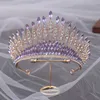 Weitere Modeaccessoires, hochwertiger Festzug, rosa Brautkrone, Kopfschmuck, königliche Königin, großer Wassertropfen, Kristall-Tiara, Diadem, Hochzeit, Haarschmuck, Zubehör J230525