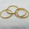 Bangle 4pcs 24k Gold Color Bangles Jewelry Ethiopian Dubai For Women Girls Party Gift Saudi Arabia Bangles&Bracele