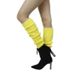 Women Socks Warmers Knee High Knit Boot Cuffs Cotton Solid Color Sock Leg Been Long Foot WarmersWinter