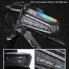 Panniers Bags Rainproof Bike Bag Bicycle Front Cell Phone holder with Touchscreen Top Tube Cycling Reflective MTB Accessories 230525