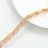 Link Bracelets XP Biżuteria -(19 cm x 6 mm) Zatrzymaj dla mężczyzn moda złota.