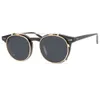 Güneş gözlükleri plastik moda çift lensler açılabilir tasarımcı erkek güneş gözlüğü vintage sürüş glasse 230524
