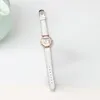 Montres-bracelets Montre pour femme octogonale élégante avec des accents de strass Bracelet en similicuir réglable Cadeau pour les dames à la mode