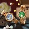 Montres pour femmes BOBO BIRD Femmes Montre Casual Mode Quartz Mouvement Japonais Cadran Rond En Bois Dames Montres Robe Horloge Cadeau 230524