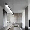 Pendelleuchten Moderne kreative LED offene Küche Wohnzimmer Ausstellung nordische minimalistische Linie Büro Dekor hängende Leuchten