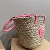 Top handle Mens TRIOMPHE basket clutch Bag Womens wallet handbags weekend Beach bags Raffia Designer Crossbody shop bags luxury tote Straw weave Shoulder bucket bag