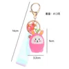 Porte-clés dessin animé créatif résine et lampe arbre bourgeon porte-clés jolie fille coeur lapin pendentif école cadeau G230525