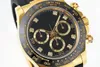 مع مربع المربع الأصلي Men's Watch 18K Gold 40mm Diamonds Watches No Chronograph 904L Stains Stains Strap Mapber Gloses Mechanical Automatic 2813 Movemnet