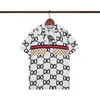 2023 Новые дизайнерские рубашки Мужские модные геометрические печати боулинг рубашка Hawaii цветочные повседневные рубашки мужчины Slim Fit Eart