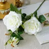 装飾的な花人工花ロマンチックなフェイクシルクUV耐性DIYシックな花のアレンジ保存バラ