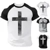 Pakiet koszuli męskiej T -koszuli dla mężczyzn Mens Summer Fashion Casual Fasten 3D Digital Printing Raglan Sleved Short