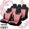 NUOVI coprisedili per auto 4/9 pezzi Set universali adatti alla maggior parte delle coperture per auto Gecko-Pattern Styling Car Seat Protector Four Seasons