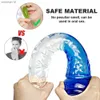 Dildos/dongs geléia de cristal enorme pênis realista plug plug plug de brinquedos sexy para casais vagina massagem anal suprimentos adultos para mulheres femininas l230518